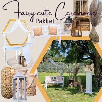 Ludic partyrentals - Fairy Sweet bruiloft ceremonie pakket