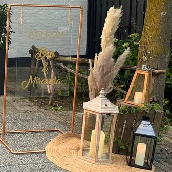 Ludic Partyrentals - Frame voor Welkomstbord Koper