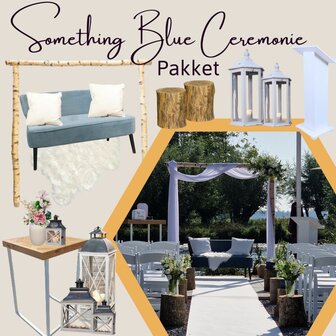 Ludic partyrentals - Something Blue bruiloft ceremonie pakket