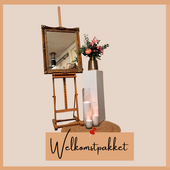 Welkomstpakket vintage romantic, Romantisch entree, Ludic entree decoratie